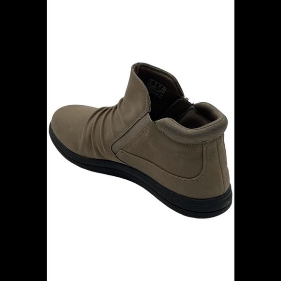 Clarks Cloudsteppers Slip-On Booties Breeze Range Dark Taupe - Medium - Picture 3 of 3